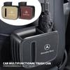 Car Seat Trash Can with Paper Box Pressing Type Trash Car Accessories For A B C E S Class W168 W169 W176 W177 W245 W246 W247