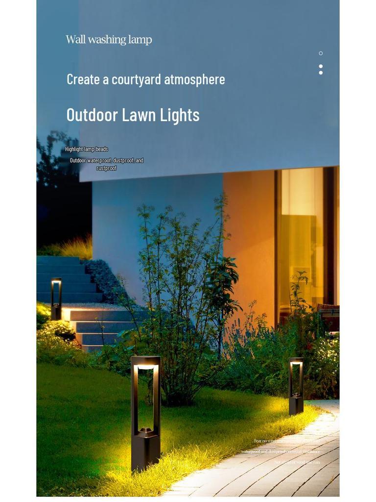 Waterproof LED Landscape Lights for Lawn, Garden, Courtyard, Park, and Villa