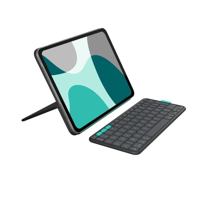 Etui Clavier - Logitech - Flip Folio - Pour iPad Et iPad Air 11 Pouces (M4 Et M5) (M2 Et M3) (5e Génération - 2024) - Graphite
