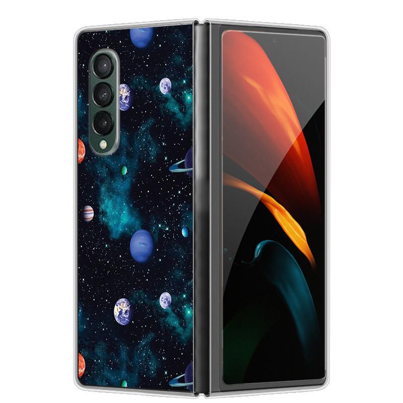 Etui na Samsunga Z Fold 5 Słodkie Modne Twarde Przezroczyste Etui na Telefon dla Samsunga Galaxy Z Fold5 5G ZFold 4 6 5G Powłoka Ochronna ZFold6