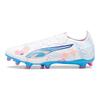 Puma Ultra 5 Series Match Volume Up Comfortable Ag (Rubber Short Stud) Soccer Shoes Men Soccer Shoes White Blue 108064-01