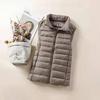 Ultralight Down Vest Women Sleeveless Jacket Female White Duck Down Waistcoat Female Warm Puffer Jacket Outwear M-8XL