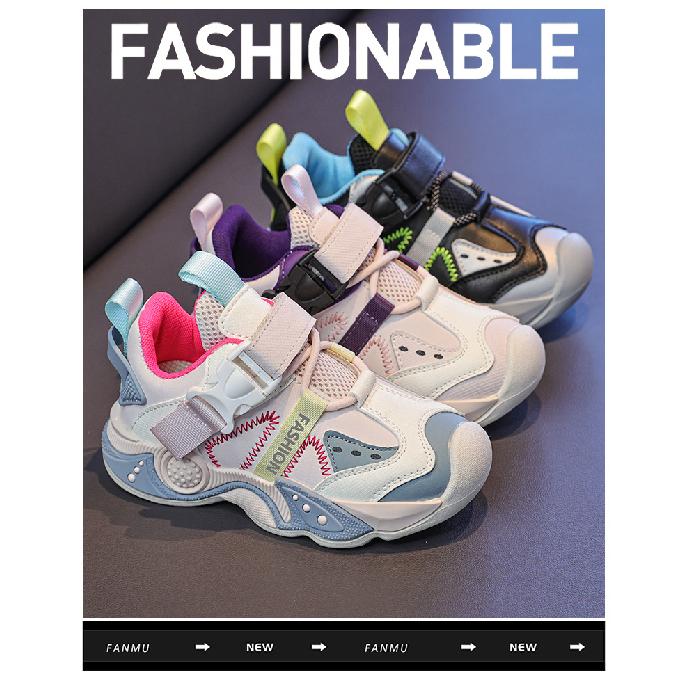 Kinder-Anti-Kollisions-Sportschuhe, Herbstkollektion, Jungen- und Mädchen-Color-Blocking-Laufschuhe, Freizeitschuhe für Kinder