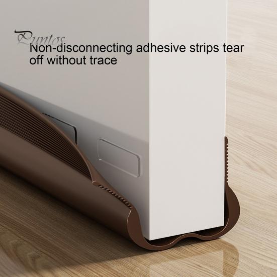 PVC Door Sweep Adhesive Cuttable Under-Door Weather Stripping Exterior Interior Door Seal Noise Dust Stopper Door Bottom Gap Filler Sealing Strip