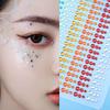 15-Color Crystal & Acrylic Face Stickers - Stage Beauty Diamonds