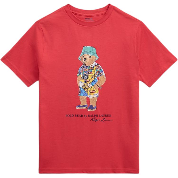 Polo Ralph Lauren Cotton Jersey T-Shirt Kids Tops Red 323973122-005