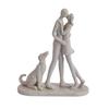 Couple Desktop Dog Figurine Creative Canine Statues Crafts Nordic-Style Ornaments  Desktop Use