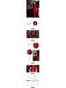 2025 Retro Red Rose Pattern Cheongsam: Dark Copper Silk Jacquard Long Gown