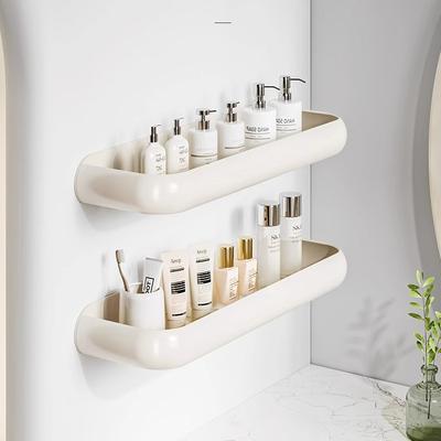 Bathroom Shelf Toilet Sink Hanging Wall Organizer No-Punch Storage Organizer Shampoo Rack Bathroom Accessories