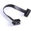 Low Profile OBD 2 OBD Ii Male To Female Ribbon Extension Diagnostic Cable 16P Connected Fully For Scan Tool Code Reader 1Ft/30Cm