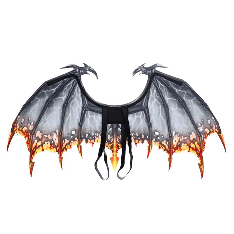 Halloween Dragon Wing Decoration Carnival Party Animal Costume For Adult Boy and Girl Kids Dragon Cosplay Masquerade