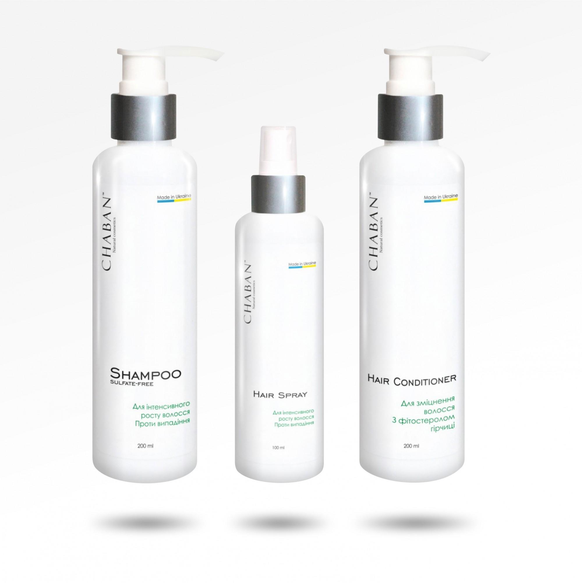 

Професійний комплекс для волосся ТМ Chaban Для інтенсивного росту волосся. Проти випадіння 00335