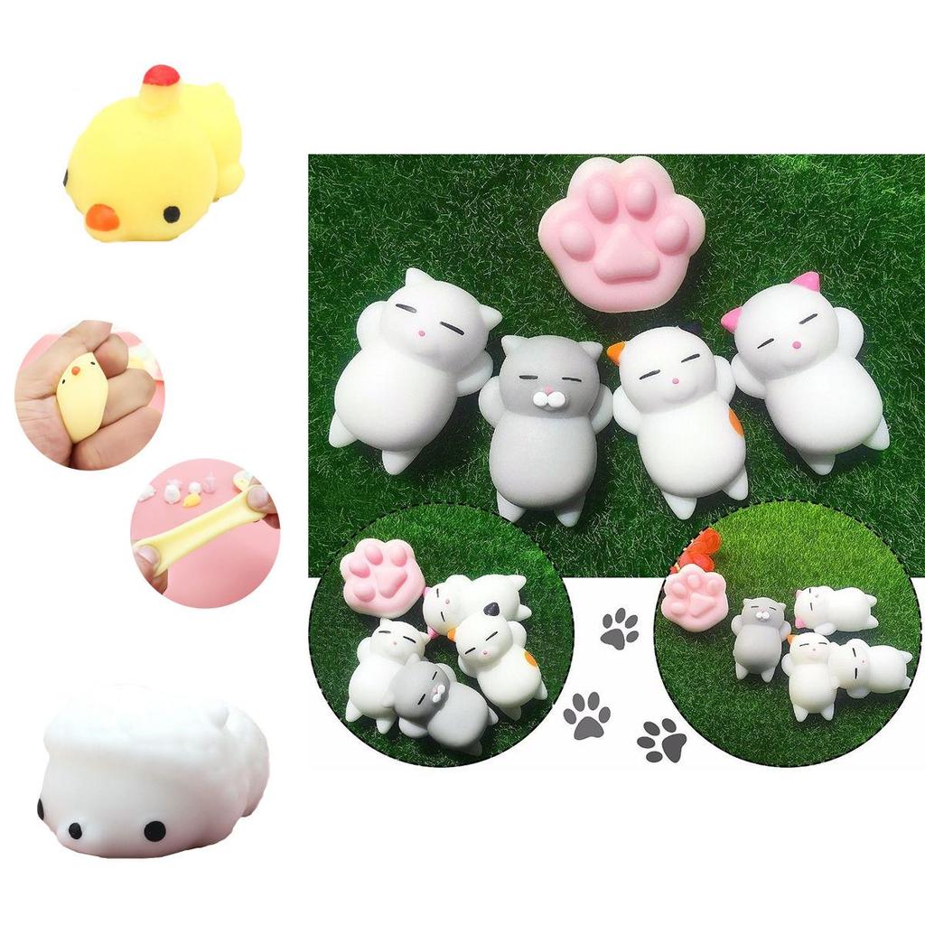 Cute Mochi Squishy Animals Mini Toy For Stress Relief And Venting