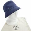 Excellent HERMES Hat EDEN Serie Parts Bucket Hat Navy Cotton Women 57 Used