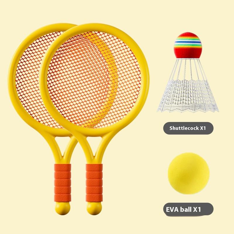 1 Setlightweight Children Tennis Badminton Tennis Racquets Kids Badminton Rackets Kit Parent Child Interactive Toys For Children