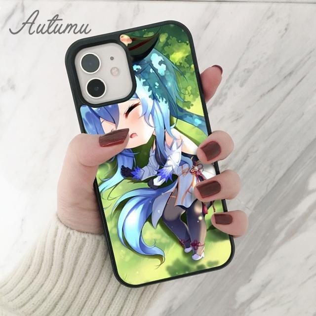 Genshin Impact GanYu Phone Case for iPhone 11 12 13 14 Pro Max Mini X XR XS SE 2020 6S 7 8 Plus Samsung Galaxy S21 S22 Shell