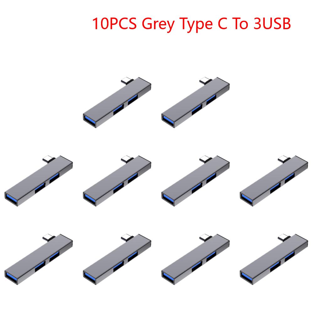 3 In 1 USB Splitter Hub Speed 5.0Gbps 3 Port USB Docking Station OTG USB 3.0/Type-C 3.0 To 3 USB for PC Laptop Notebook