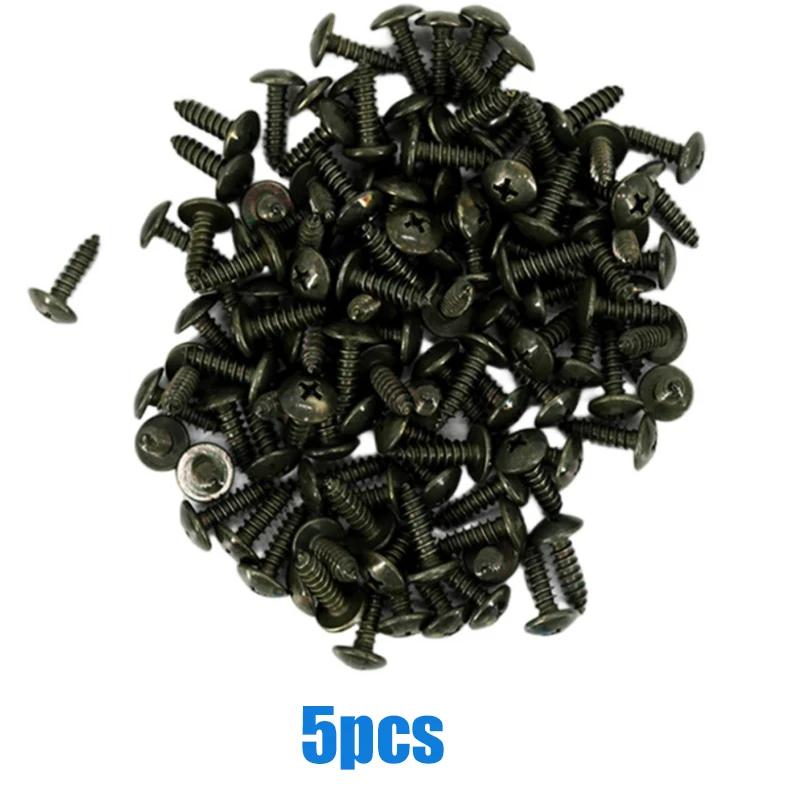 

50 шт. Саморезы M5 металлические винты крепежные зажимы для автомобиля, мотоцикла, электромобиля, скутера, электровелосипеда, мотоцикла антикоррозийные винты