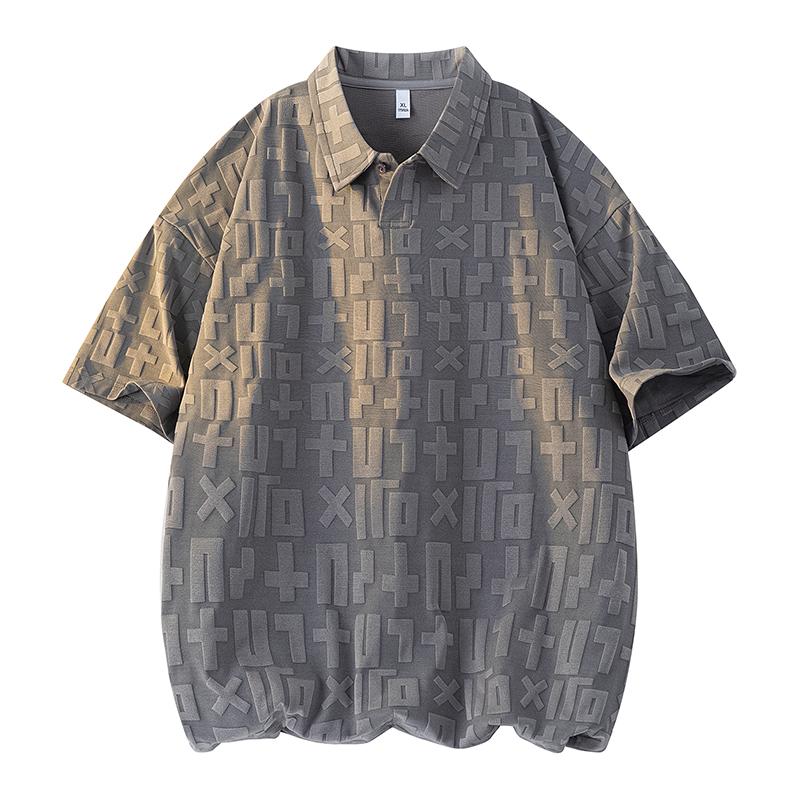 Short-sleeved Polo Shirt For Men, Summer Lapel Top, Loose Half-sleeved T-shirt