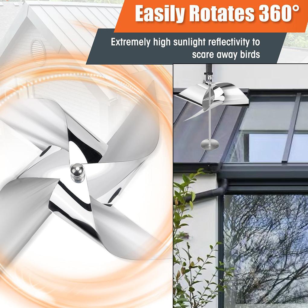 2x Reflektivní odpuzovače ptáků Husy A Holubi Pryč Zahrada Pro Odpuzovače Pro Venku