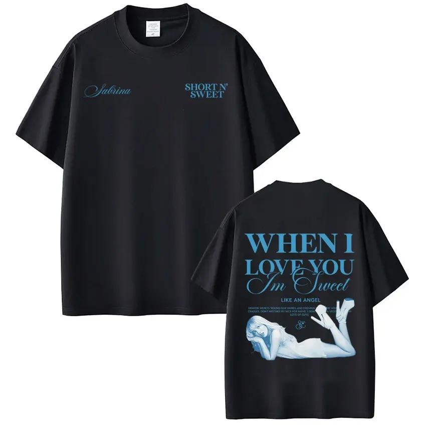 2026 Singer Sabrina Carpenter Tour Graphic Tshirt Unisex Women Aesthetic Trend Tshirts Summer Cotton Casual Fashion TShirts S