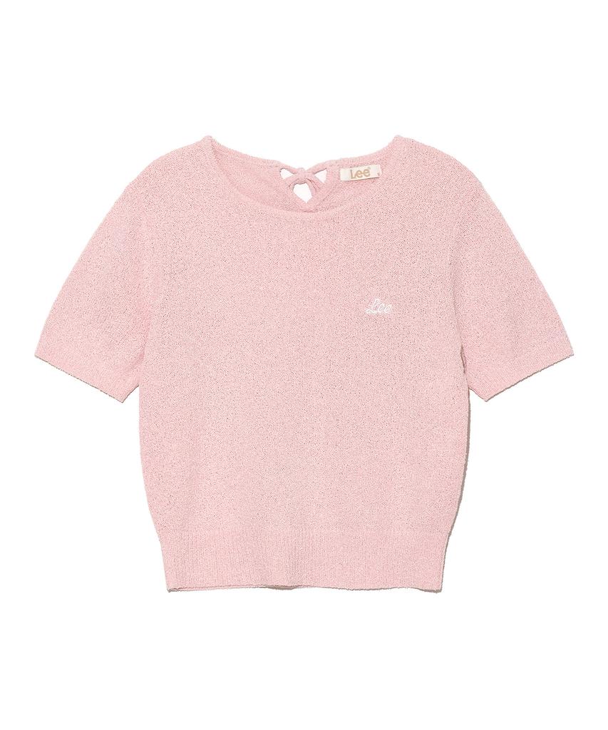 LEE Women'S Round String Knit Pink