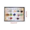 F26C 15 Pieces Set Multi Colors Rock Collection  Mixed Natural Mineral Ore Specimens with Box Jewelry Sets