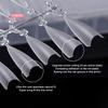 Clear Super D Arc Long Press on Nails Full Cover Gel Tips Nail Art Capsule Extensions for DIY Nail Salon