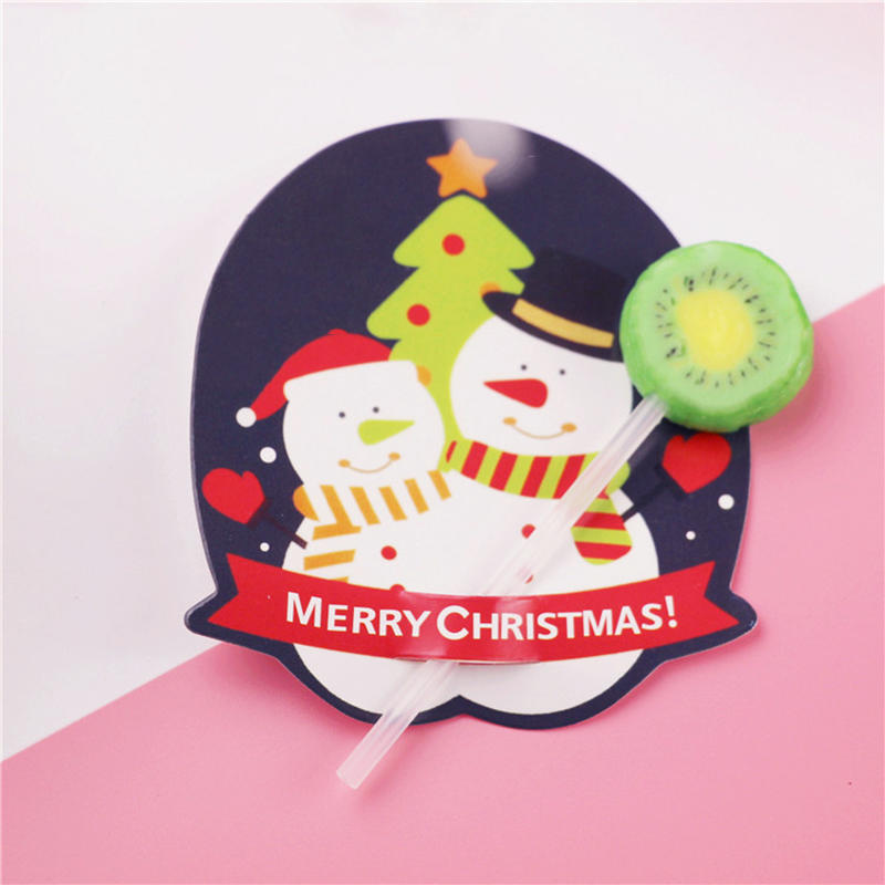 Multiple Styles To Choose From Holiday Friendly Cartoon Lollipop Decoration Paper Card