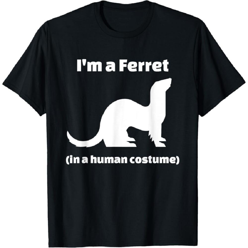 Футболка с надписью «Я хорек в человеческом костюме» S