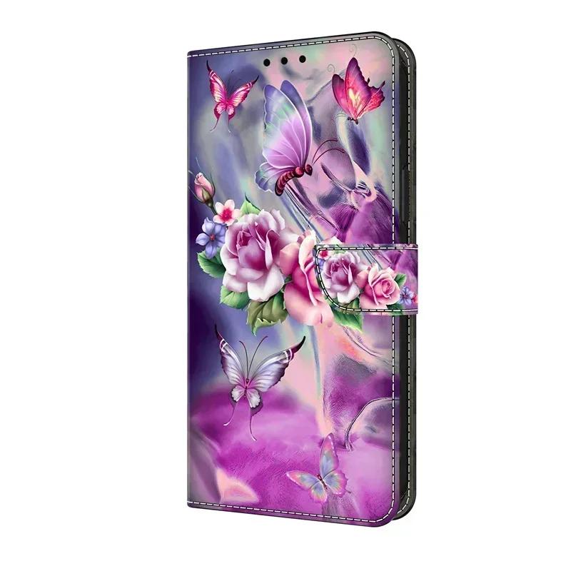For Xiaomi Redmi 10C Case Stand Wallet Book Cover for Coque Redmi 10 Phone Case Redmi10A Fundas Flower Leather Protective Cases