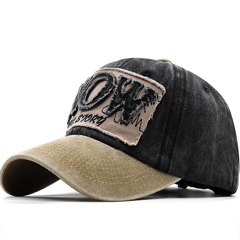 

Vintage Letter Embroidered Baseball Cap for Men Women Spring Autumn Cotton Adjustable Hip Hop Streetwear Sun Hats Snapback Caps Adjustable
