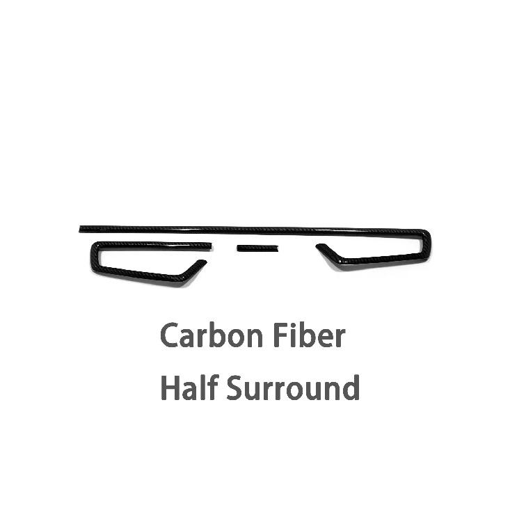 

ABS Car Left+Right Air Vent Cover Trim Decoration Frame Stick Interior Accessories For Toyota Corolla Cross XG10 2024+ Style 3 Carbon Half