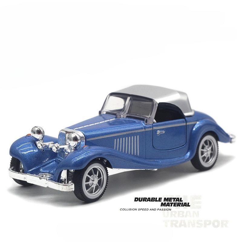 ABBY1 1: 32 alloy classic vintage car 500K hardtop model, rebound model toy, new car model
