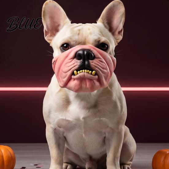 Funny Animal Masque Dog Masque PU Foam Scary Pet Face Costume Realistic Mouth for Halloween with Elastic Band Dress Up Holiday Party Photo