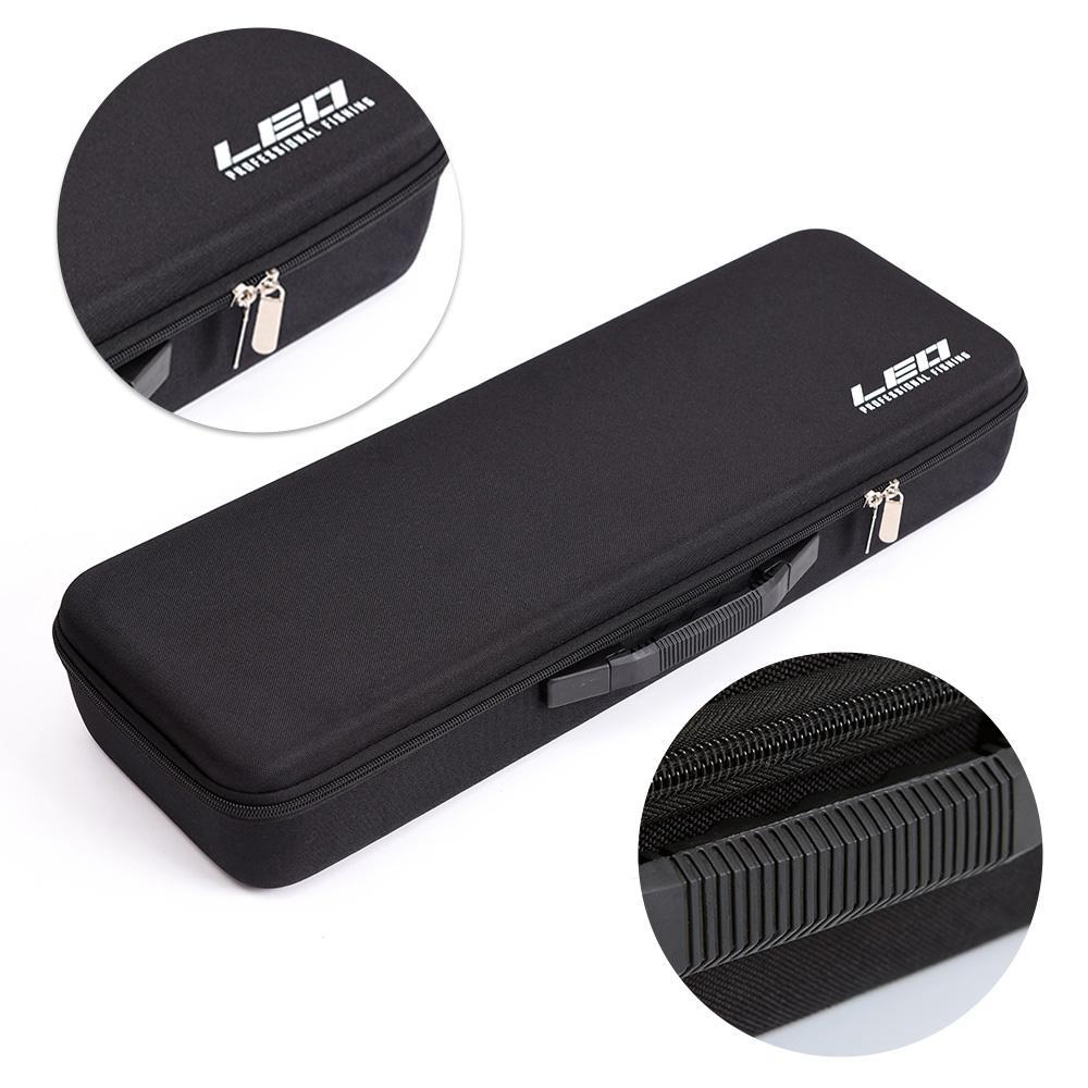 Portable Fishing Bag Case EVA Shockproof Fishing Rod and Reel Carry Bag Fishing Pole Storage Bag Case Fishing Hunting Tackle Tool Gear Organizer