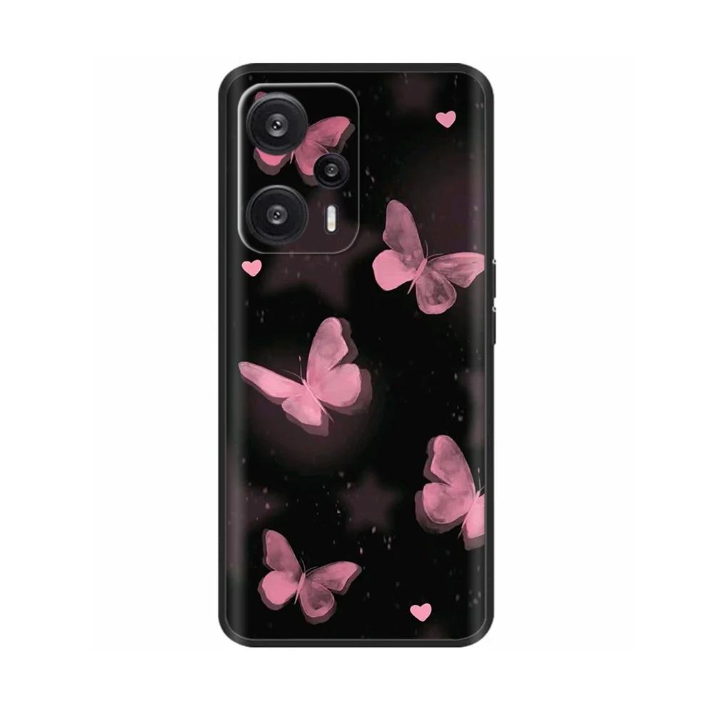 For Xiaomi Poco F5 Pro Case Painted Flower Back Cover Full Protection Soft Case for POCO F5 PocoF5 F5Pro Fundas Phone Casing