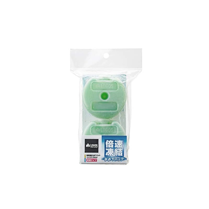 LOGOS Double Speed Freezing - Sub-Zero Pack Compact (2pcs) 81660639 Long-lasting, Disaster Preparedness, Made in Japan