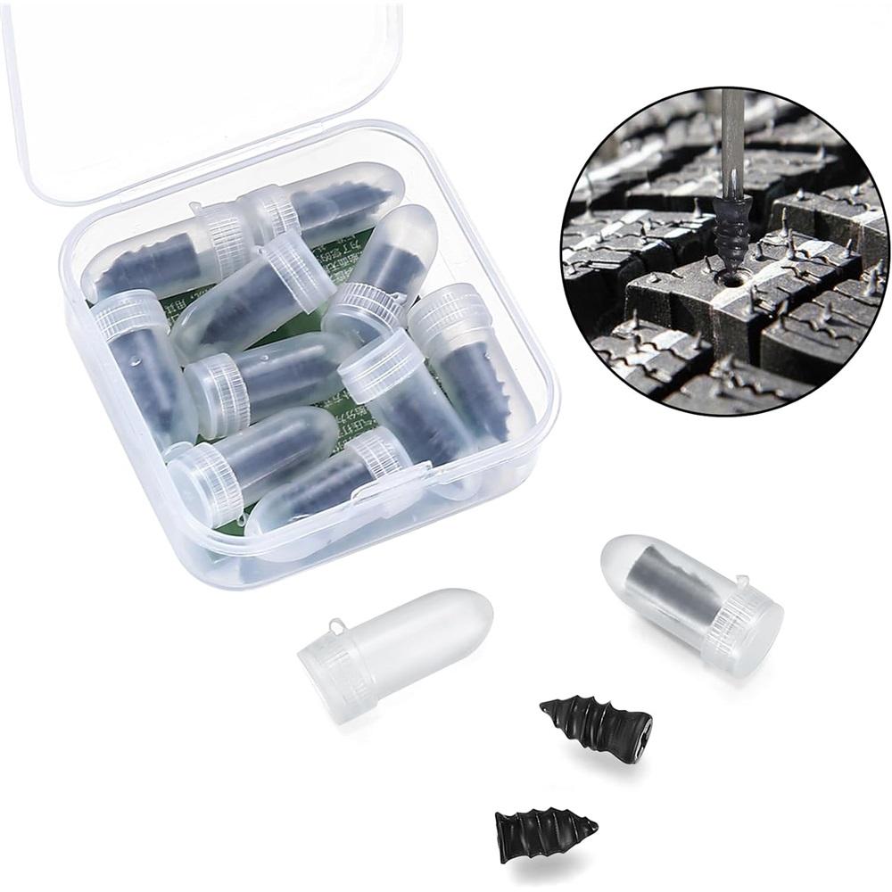 60-Piece Tubeless Tire Repair Pins – Rubber-Coated Metal Kit 12x5.2/15x6.6mm For Car, Motorcycle, Truck, Bicycle – Quick Repair, No Tire Removal