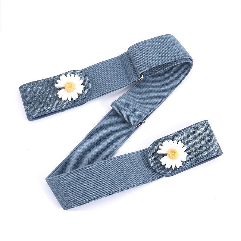 1PC elastický neviditelný pásek bez přezek Ležérní elastický neperforovaný pas