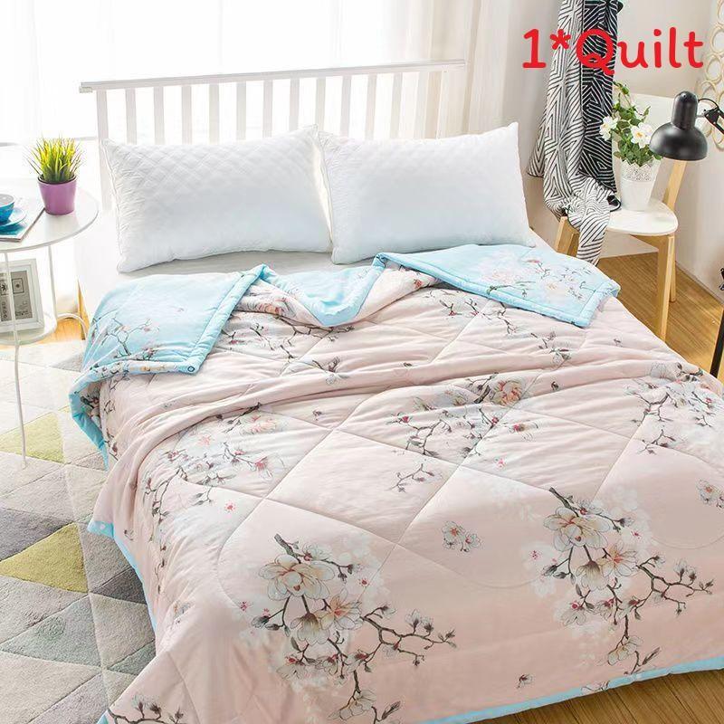 Summer Plant Animal Pattern Prints Duvet Quilt Bedding For Student Washable Room