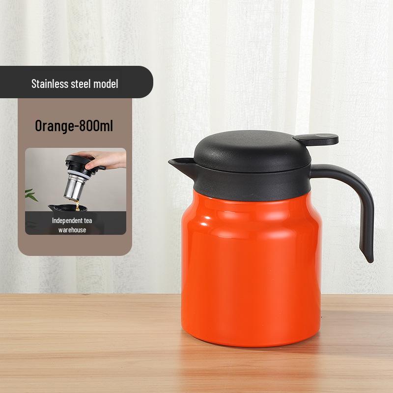 Large Capacity 304 Stainless Steel Insulated Tea Infuser Kettle for Home and Office