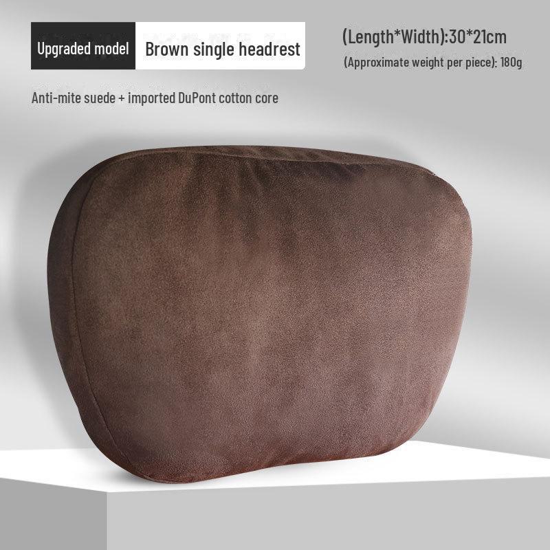 S-Klasse Wildleder Autositz Kopfstützenkissen - Universelles Weiches Kissen für Alle Jahreszeiten