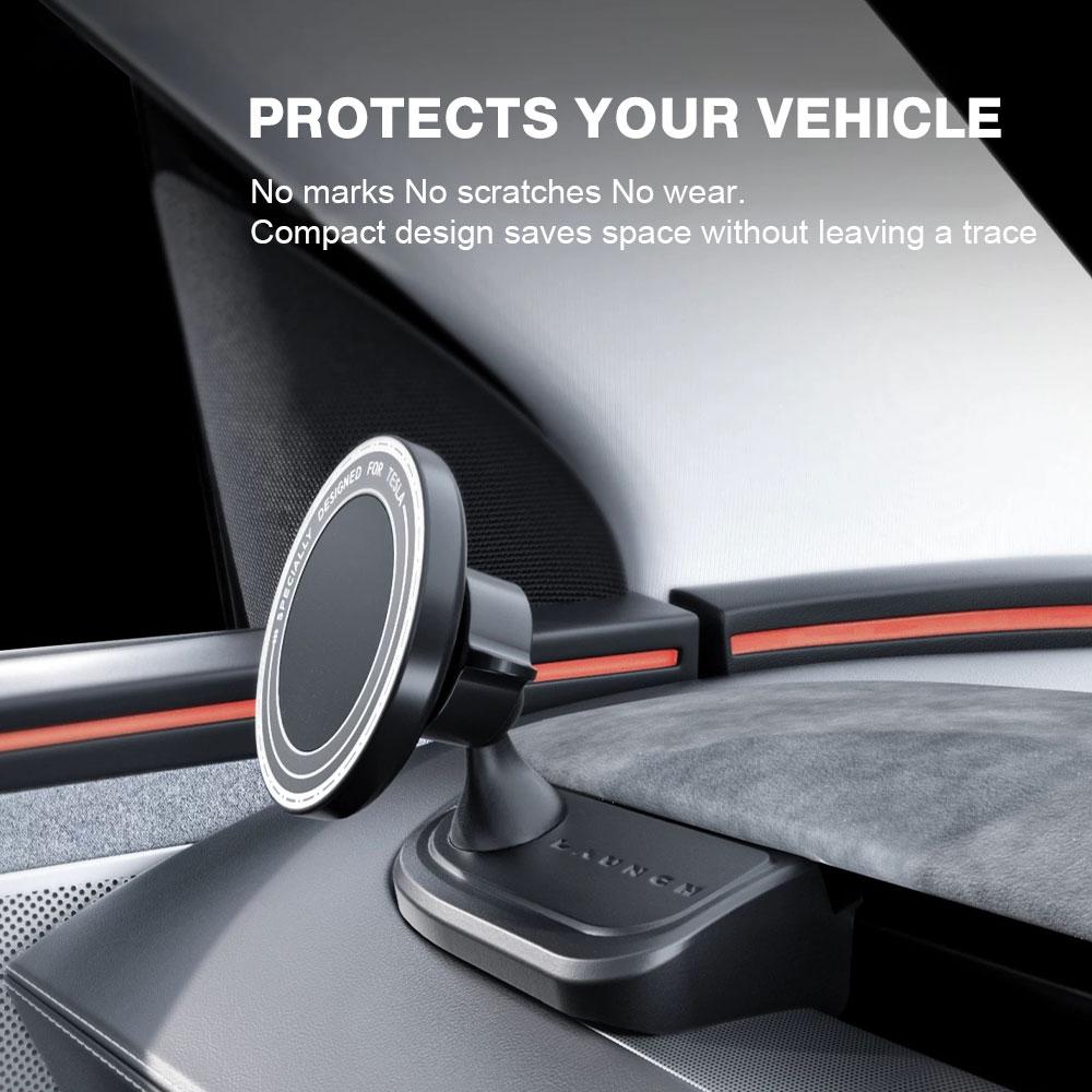 Mobile Phone Holder For Tesla Model 3 Y Highland Juniper Stronger Magnetic 360°Rotatable Car Support Base Holder Accessories