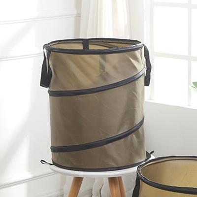 Waste Bucket Large Capacity Easy To Carry Stackable Foldable Plastic Leaf Bag with Handle Lawn