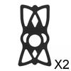 2x Motorcycle Phone Holder Strap, Holder, Universal Cell Accessory X Web Grip