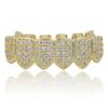 WISH Micro Inlaid Gold Teeth Set Sharp Teeth Vampire Teeth Hip Hop Accessories Teeth Set Factory