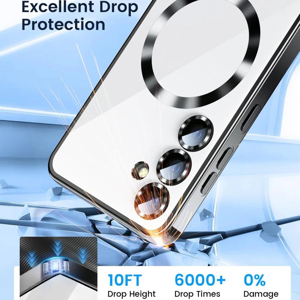 Plating Magsafe Magnetic Case For Samsung Galaxy S25 FE S24 S23 Ultra A56 A36 A26 A55 A54 A17 A07 A16 A35 A15 A14 A05 A05S Cover