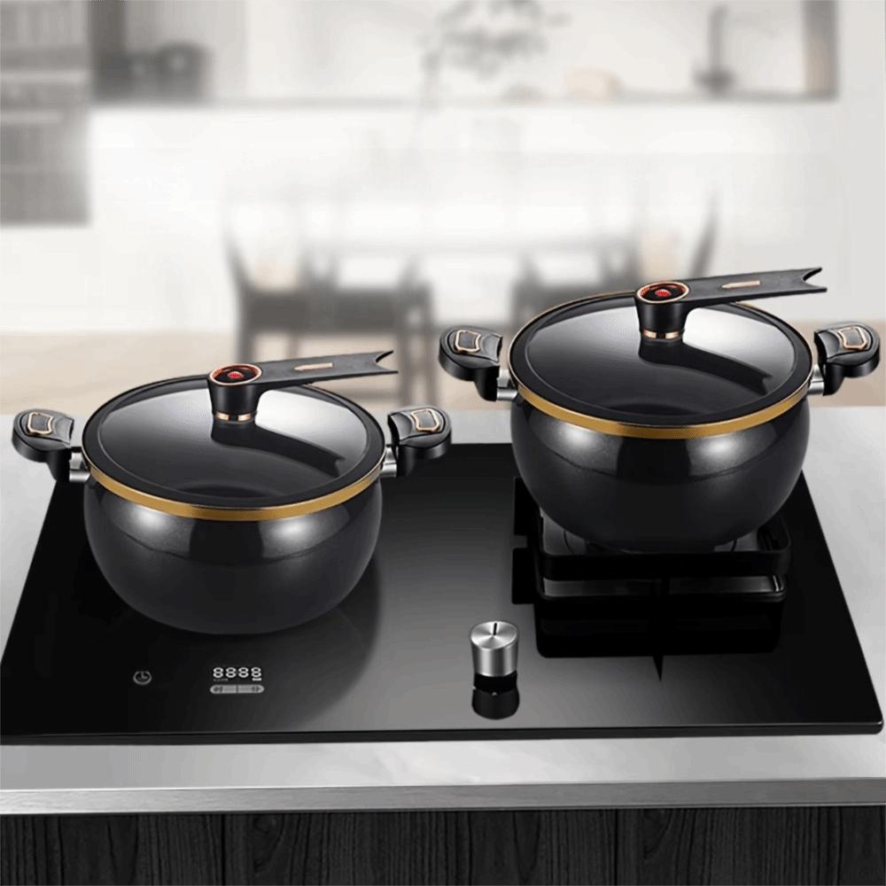 Non-Stick Chubby Micro-Pressure Pot Large Capacity Soup Pan Practical Stew Pot  Stove