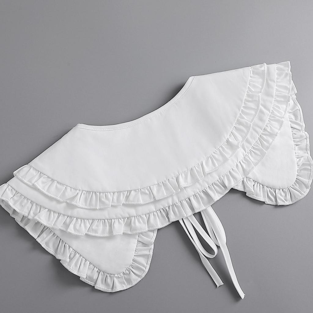 Rever alb guler fals femei bluză umăr guler păpușă detașabil cămașă guler fals rever haine accesorii